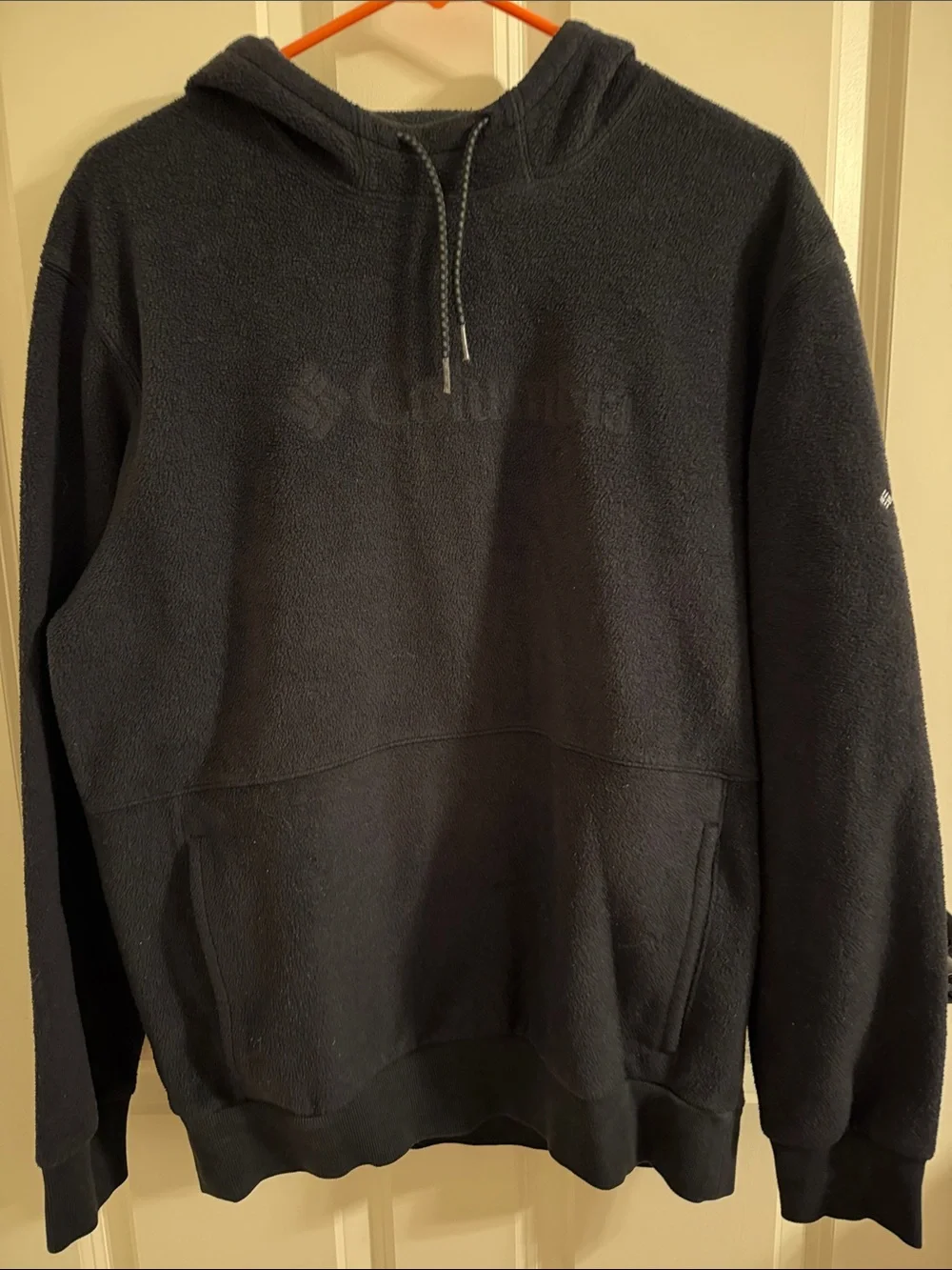Columbia Men's Black Crewneck Fleece Hoodie